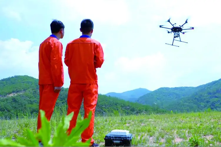 兰山无人机倾斜摄影巡检拍摄